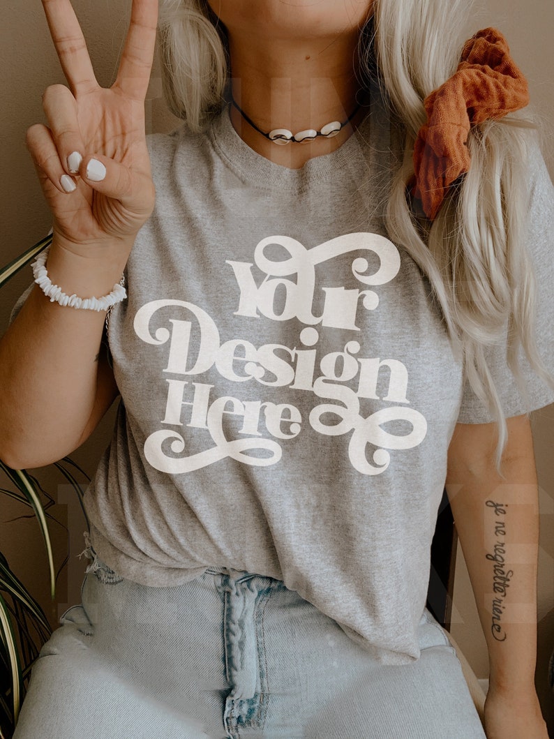 Download Bella Canvas 3001 Athletic Heather Gildan Sport Grey ...