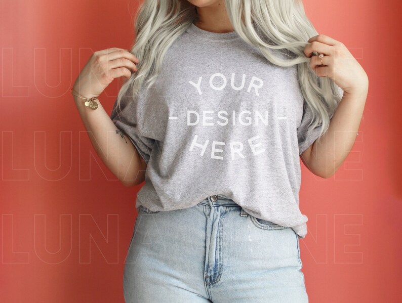 Download Bella Canvas 3001 Athletic Heather Gildan Sport Grey ...