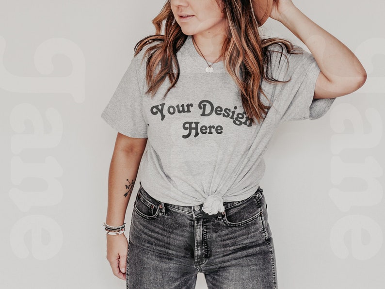 Download Bella Canvas 3001 Athletic Heather Gildan Sport Grey ...