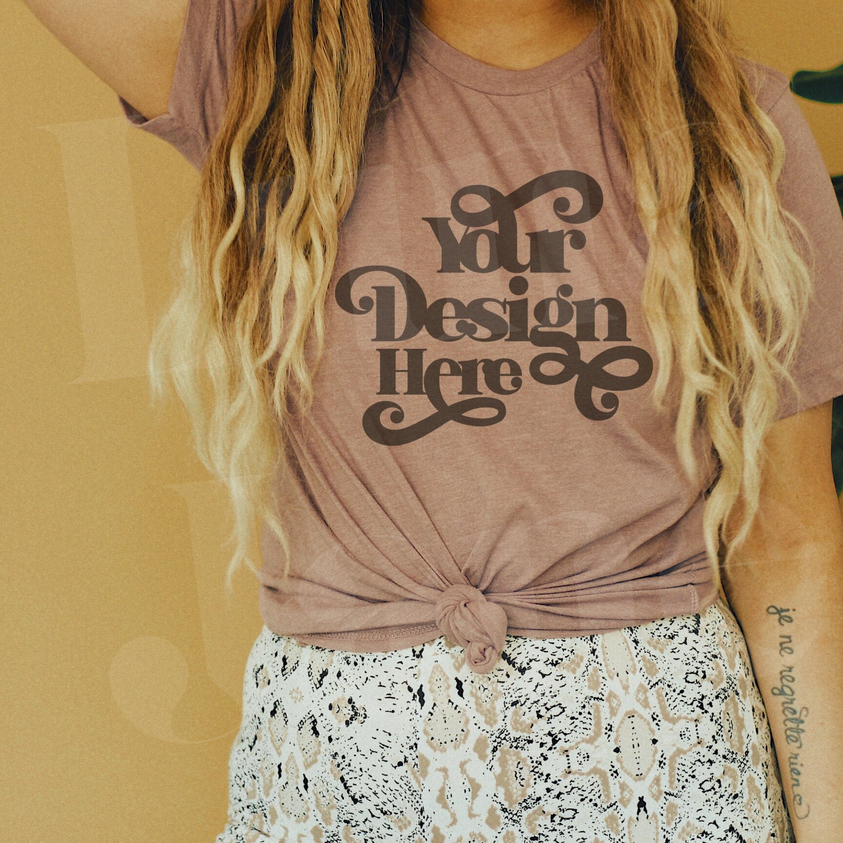 Download Bella Canvas 3001 Heather Orchid Mockup Hanging Mockup | Etsy