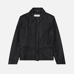 Veste En Cuir Daim Marron Jones New York Sport – Doublure Fausse Fourrure, Taille L