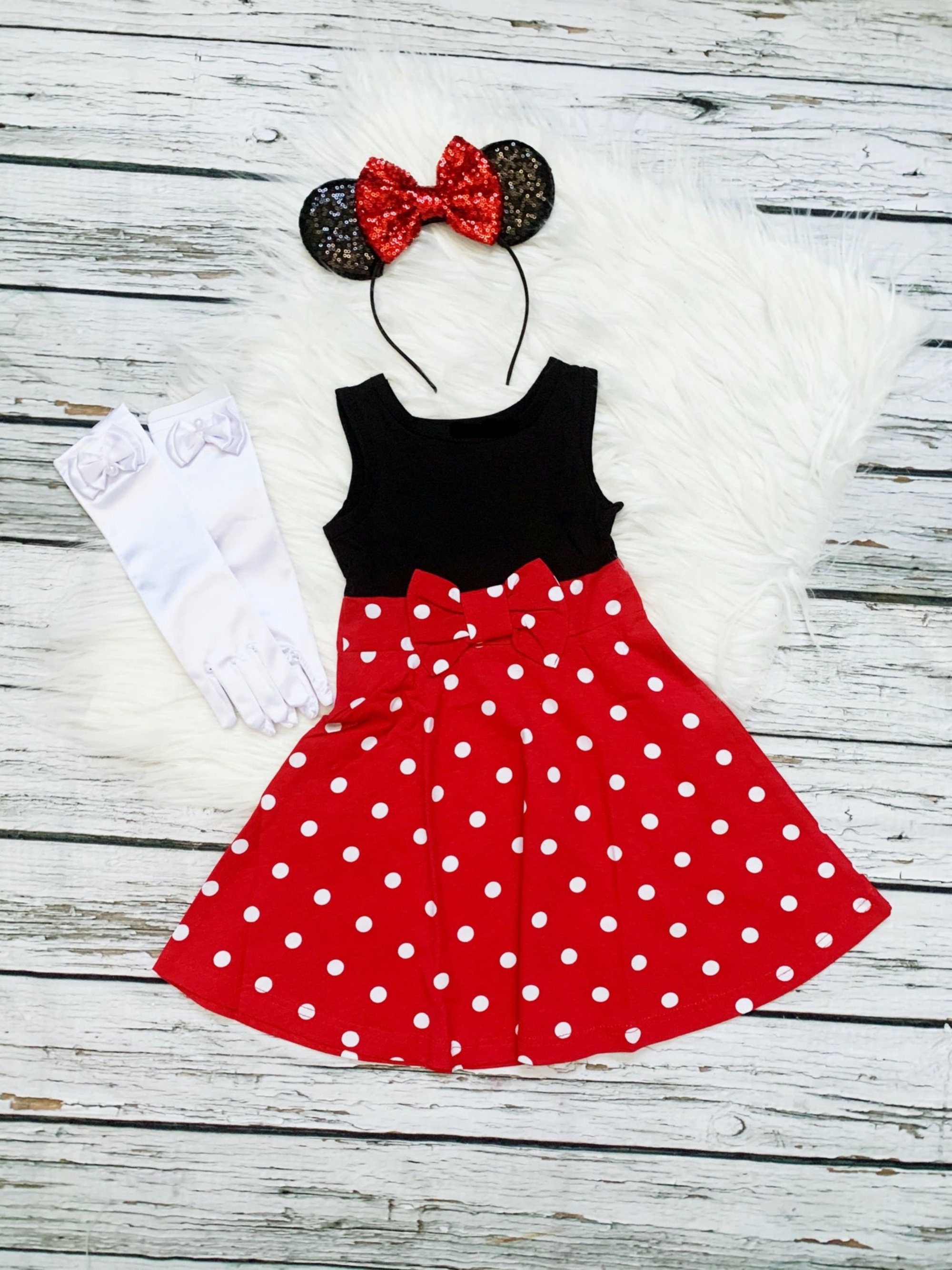 Free DeliveryMinnie Red DressToddler Minnie Dress Costume | Etsy