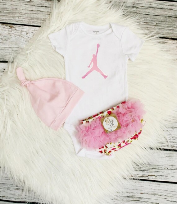 Ready to Shipjordan Pink Outfitjordan Bodysuitfloral Pink | Etsy