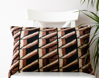 ikat by yard,brown ikat,grey ikay,yellow polka dot