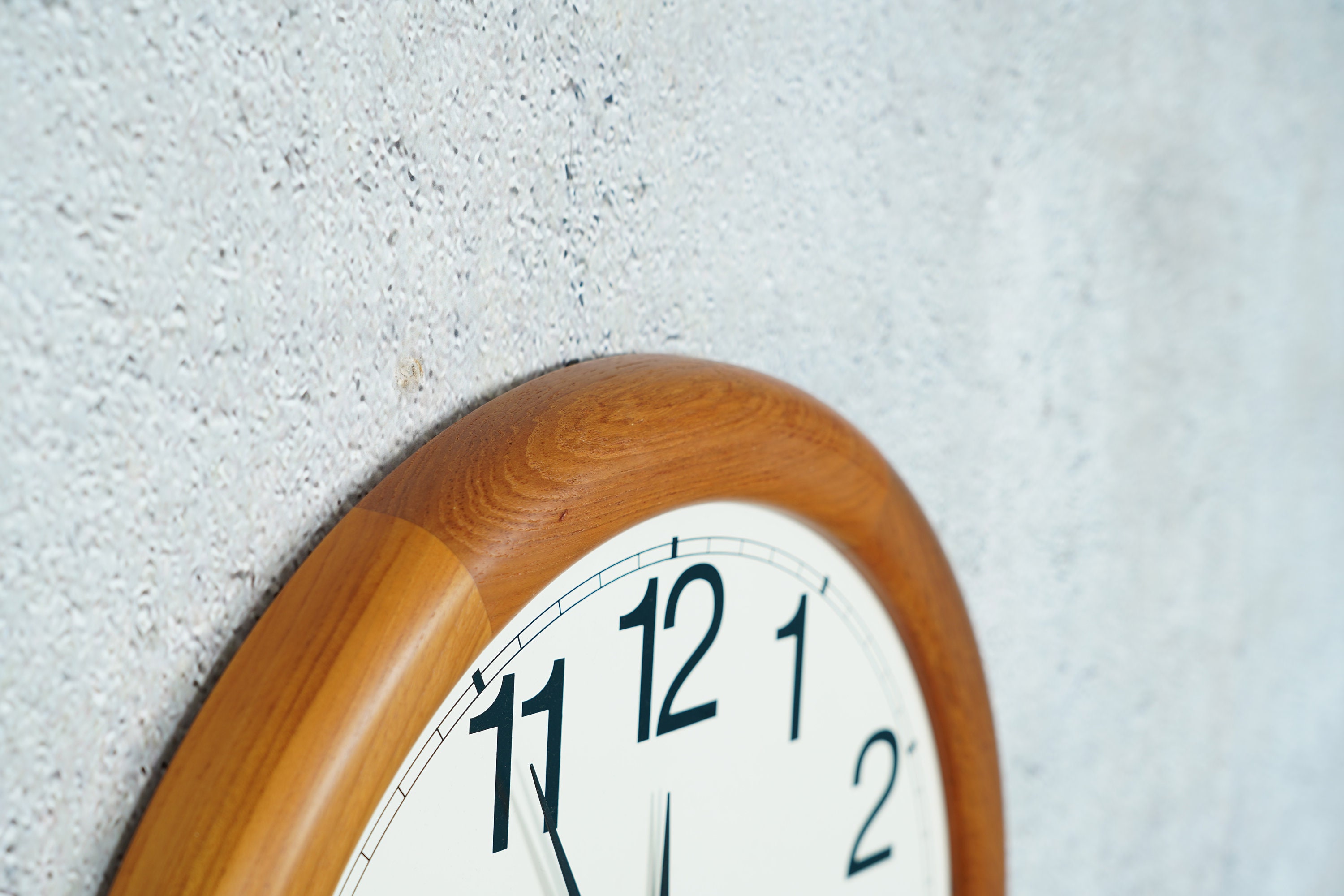 Danish Teak Wall Clock Westminster Clocks Copenhagen MidCentury
