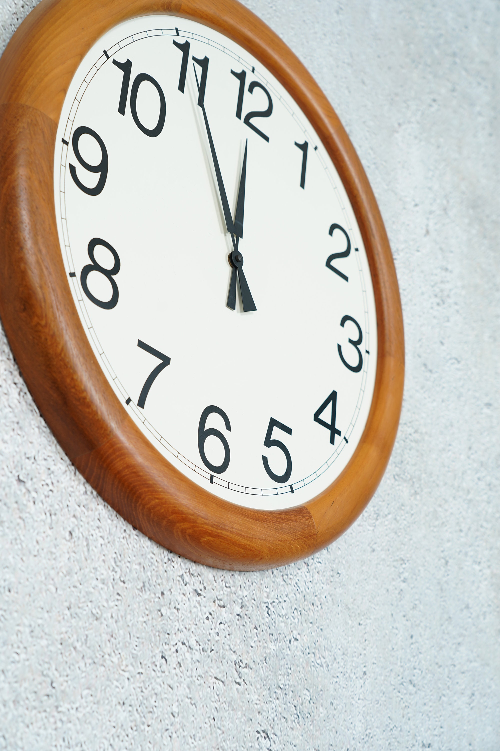 Danish Teak Wall Clock Westminster Clocks Copenhagen MidCentury