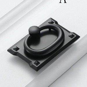 1.25 "2.16" Dresser Drawer Pulls Knob Black Rectangular Handle Kitchen Door Cabinet Handles Black Modern Handles Modern Hardware 32 55 mm