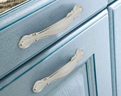 2.5 quot 3.78 quot 5 quot Dresser Knobs Drawer Pulls Handles Knobs White Gold Shabby Chic Kitchen Cabinet Door Handle Pull Decorative Knob 64 96 128 mm