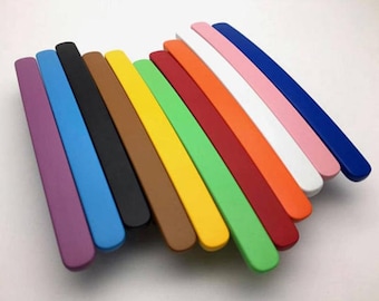 3" 3,75" 5" boutons colorés poignée tiroir tire armoire porte poignées commode tirer poignées enfants bleu orange jaune rouge rose vert 76 96 128 mm