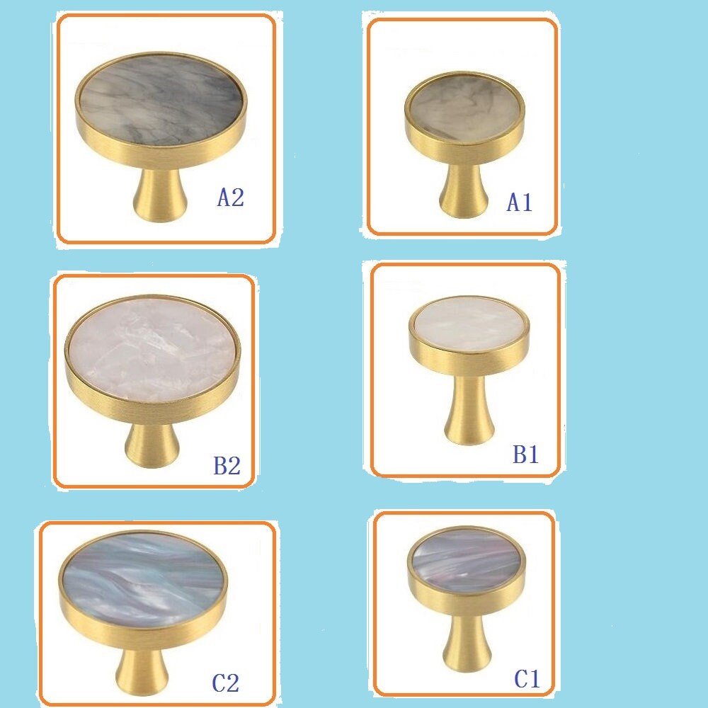 Metal Shell Brass Knob TV Knob Kitchen Knobs Etsy