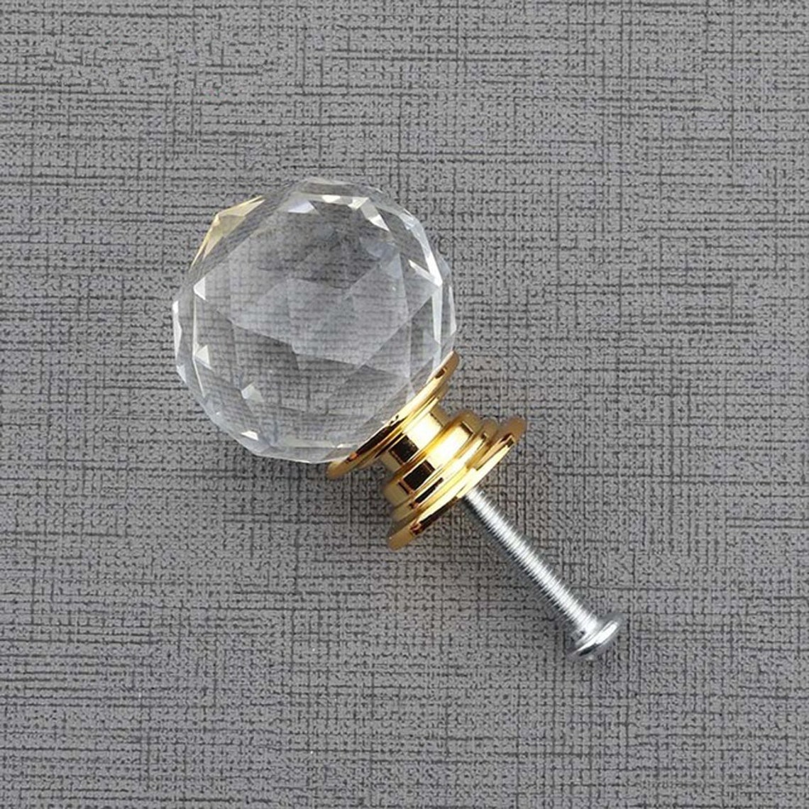 30mm Rhinestone Glass Dresser Knob Crystal Drawer Knobs Pulls Etsy