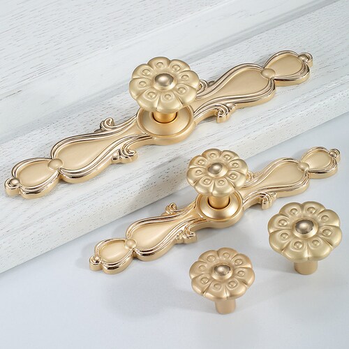 Ceramic Pumpkin Knobs Dresser Knob / Antique Bronze Drawer Etsy