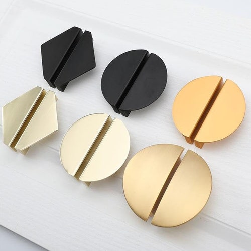 2.5 Black Triangle Handles Door Handle Drawer Pulls Knob Etsy