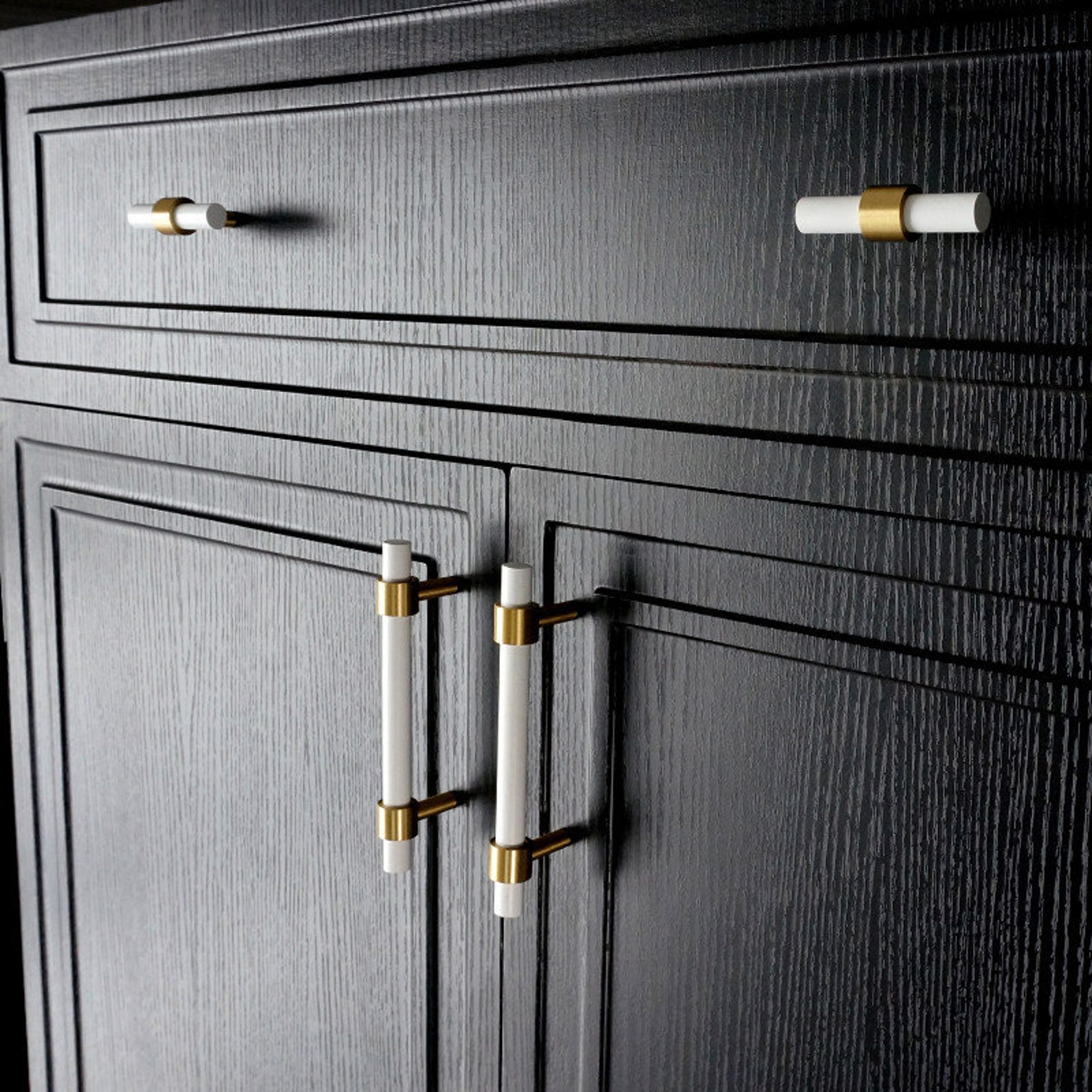 Maniglia Nera Opaca Per Porte Scorrevoli E A Scomparsa - In Acciaio, Facile Installazione, Design Moderno