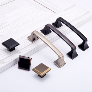 Bronze/ Black /Oil Rubbed Bronze Knob Handle Kitchen Cabinet Pulls Drawer Knob Dresser Knobs Pulls Zinc Alloy Door Handle Furniture Hardware