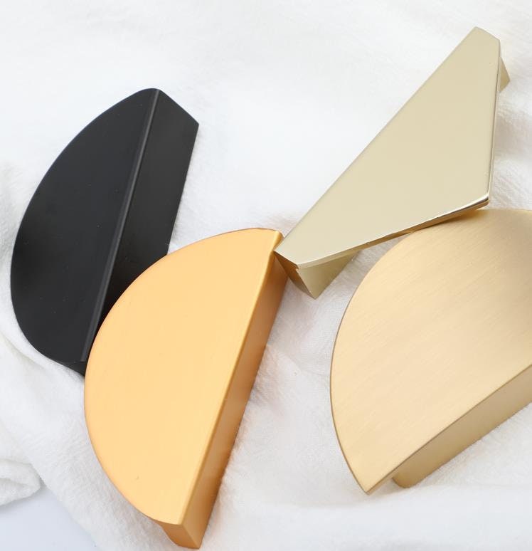 2.5 Triangle Semicircle Handle Pull Kitchen Etsy