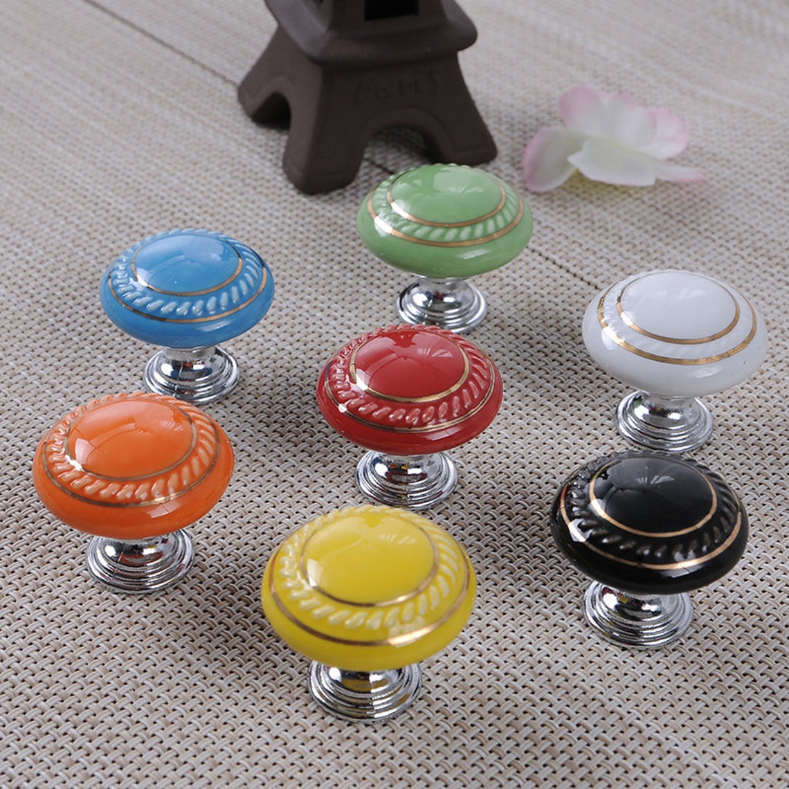 Colorful Round Knob Kitchen Cabinet Pulls Drawer Knob Pull | Etsy