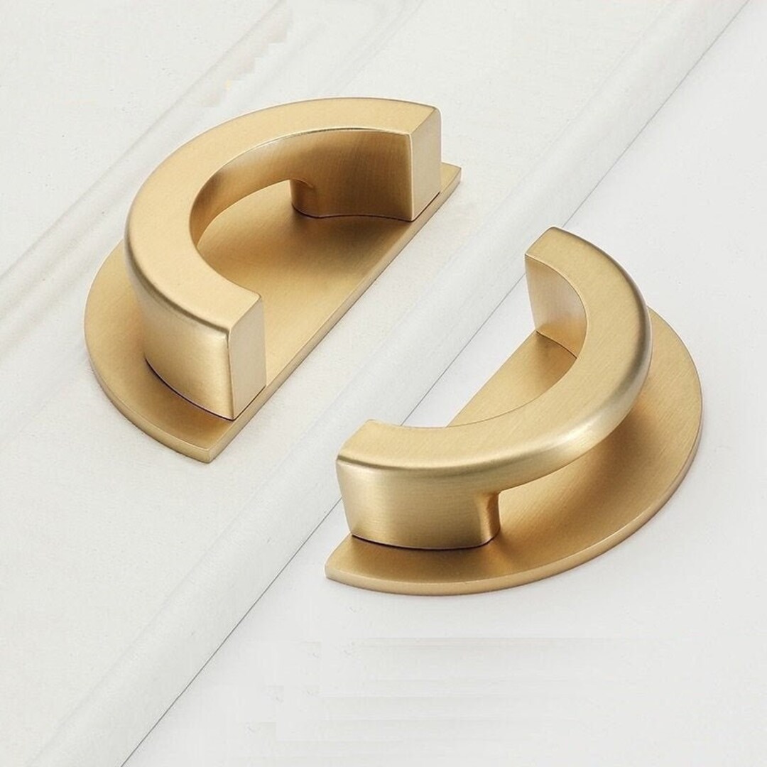 Brushed Copper Knob Kitchen Pulls Drawer Knob Pull Etsy