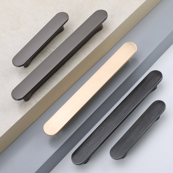 2.5" Brushed Gold /Pearl Grey/Black Pull Kitchen Cabinet Pulls Drawer Pull Handle Dresser Pulls Zinc Alloy Door  Handle Furniture Hardware