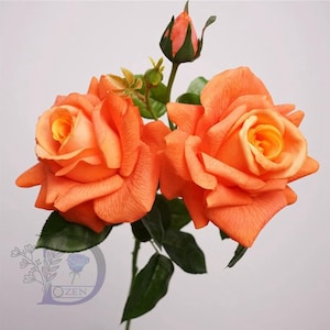 26.7&quot; Real Touch Rose Artificial Flowers Realistic Artificial Flowers DIY Flowers Wedding Decor Home Decoration Rose