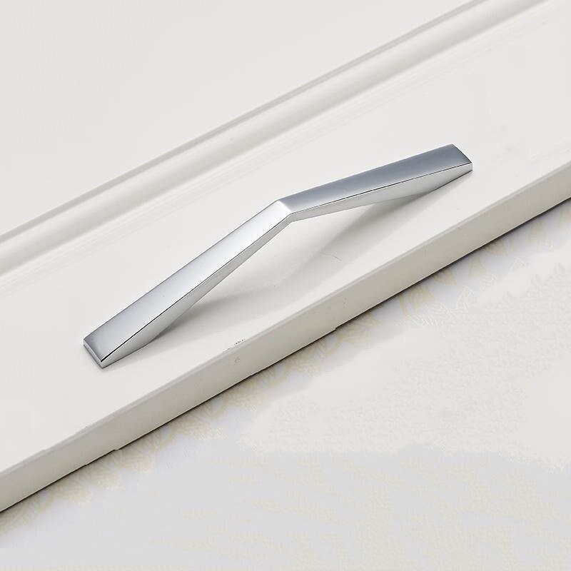 Brillante plata perilla gabinete de cocina tira de cajón | Etsy