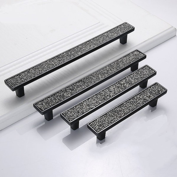 3.75 "5" 6.3 "7.55" Cabinet Long Handle Drawer Kitchen Handle Zinc Alloy Pulls Door Drawer Pull Handles Furniture Hardware 96 128 160 192 mm