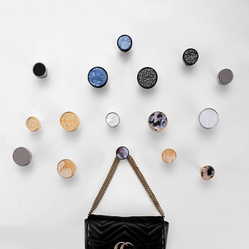 Concrete and Gold Wall Hook Gold Hooks Duck Egg Gold Etsy