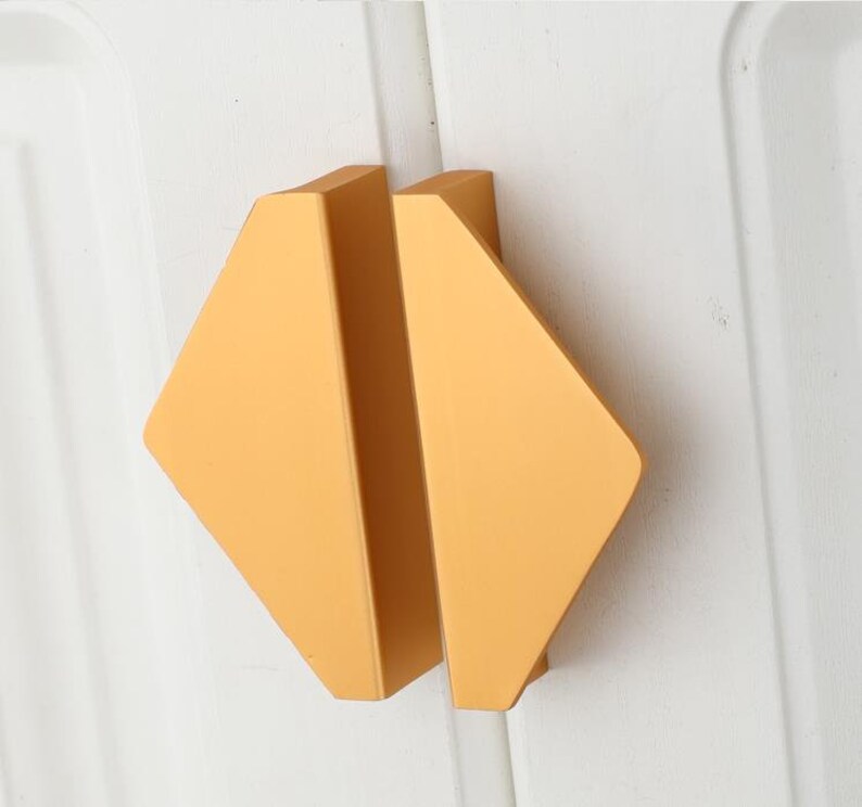 2.5 Triangle Semicircle Handle Pull Kitchen Etsy