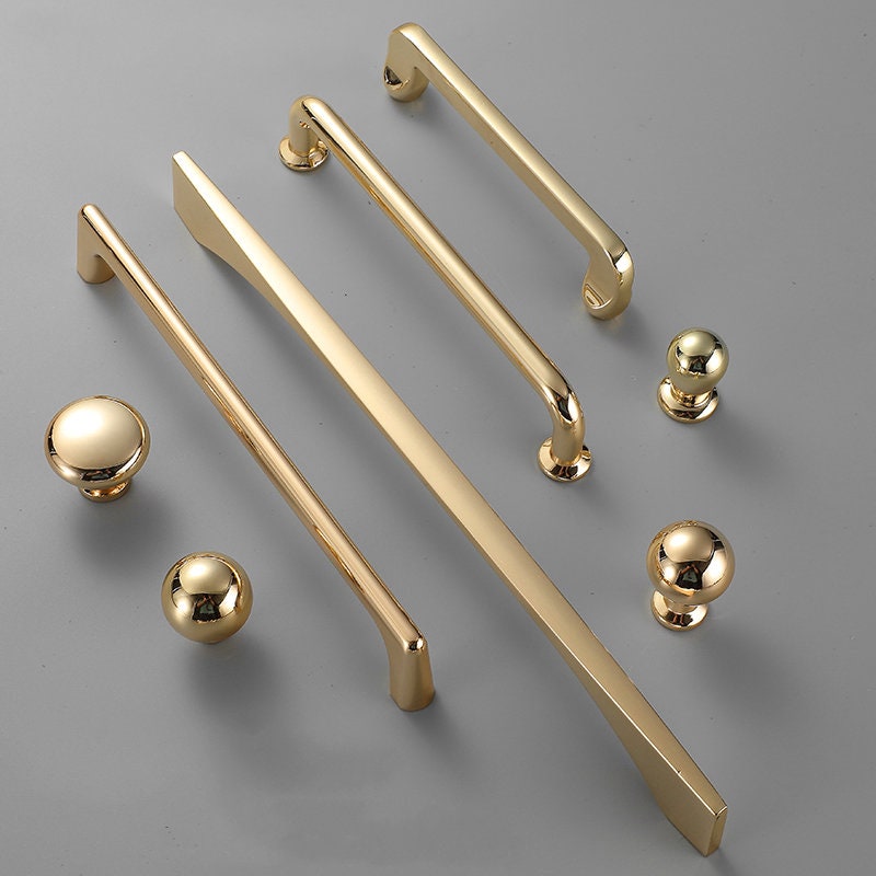 Gold Knobs Kitchen Pulls Drawer Knobs Pulls Handles Etsy