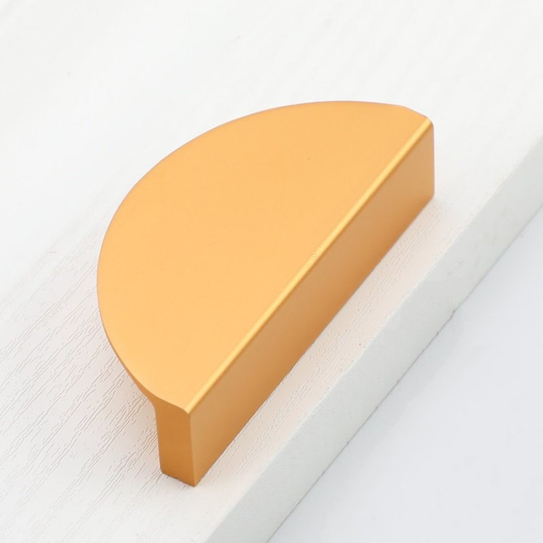 2.5 Triangle Semicircle Handle Pull Kitchen Etsy