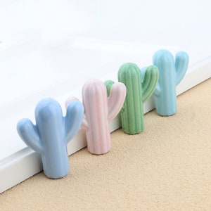 Keramische cactus knoppen keramische kast knoppen roze blauw groen knoppen lade knoppen meubels hardware dressoir knoppen kast knop decoratieve knop