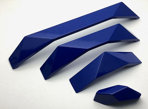 Blue Unique Cabinet Door Pull Handle Drawer Pulls Handles Etsy