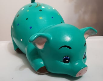 Piggy bank/personalized piggy bank/custom piggy bank/girls piggy bank/ceramic piggy bank/baby gift/baby shower gift/birthday gift