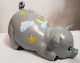 Piggy bank/personalized piggy bank/custom piggy bank/girls piggy bank/ceramic piggy bank/baby gift/baby shower gift/birthday gift