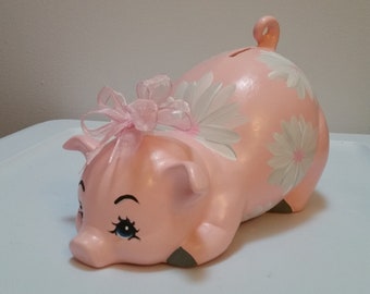 Large piggy bank with personalization/piggy bank/girls piggy bank