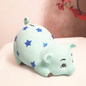 Personalized piggy bank/Boys piggy bank/ceramics piggy bank/baby gift/baby shower gift
