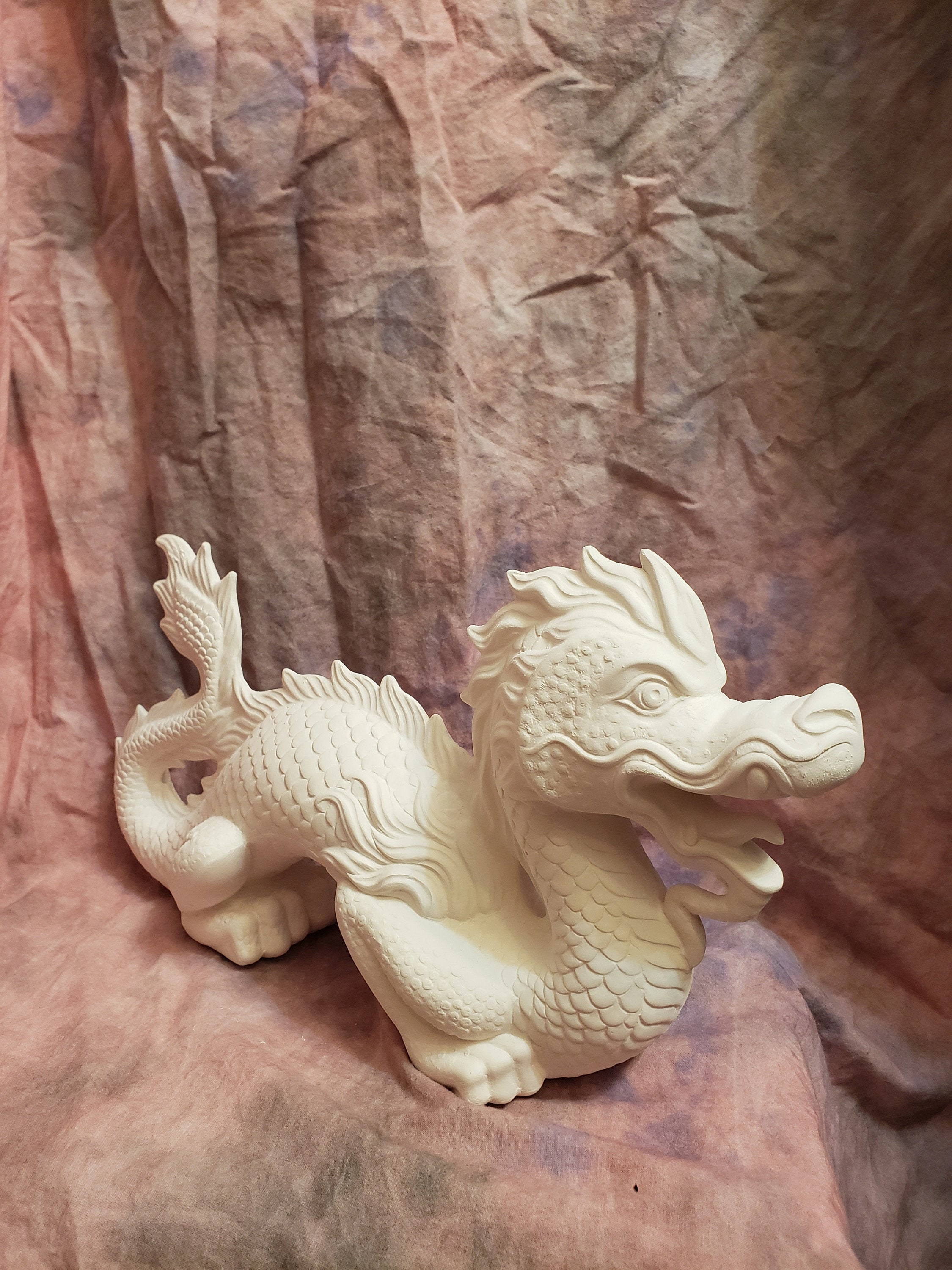 Large Oriental Dragon/ceramic Dragon/ready-to-paint Dragon - Etsy Large Oriental Dragon/ceramic Dragon/ready-to-paint Dragon - Etsy