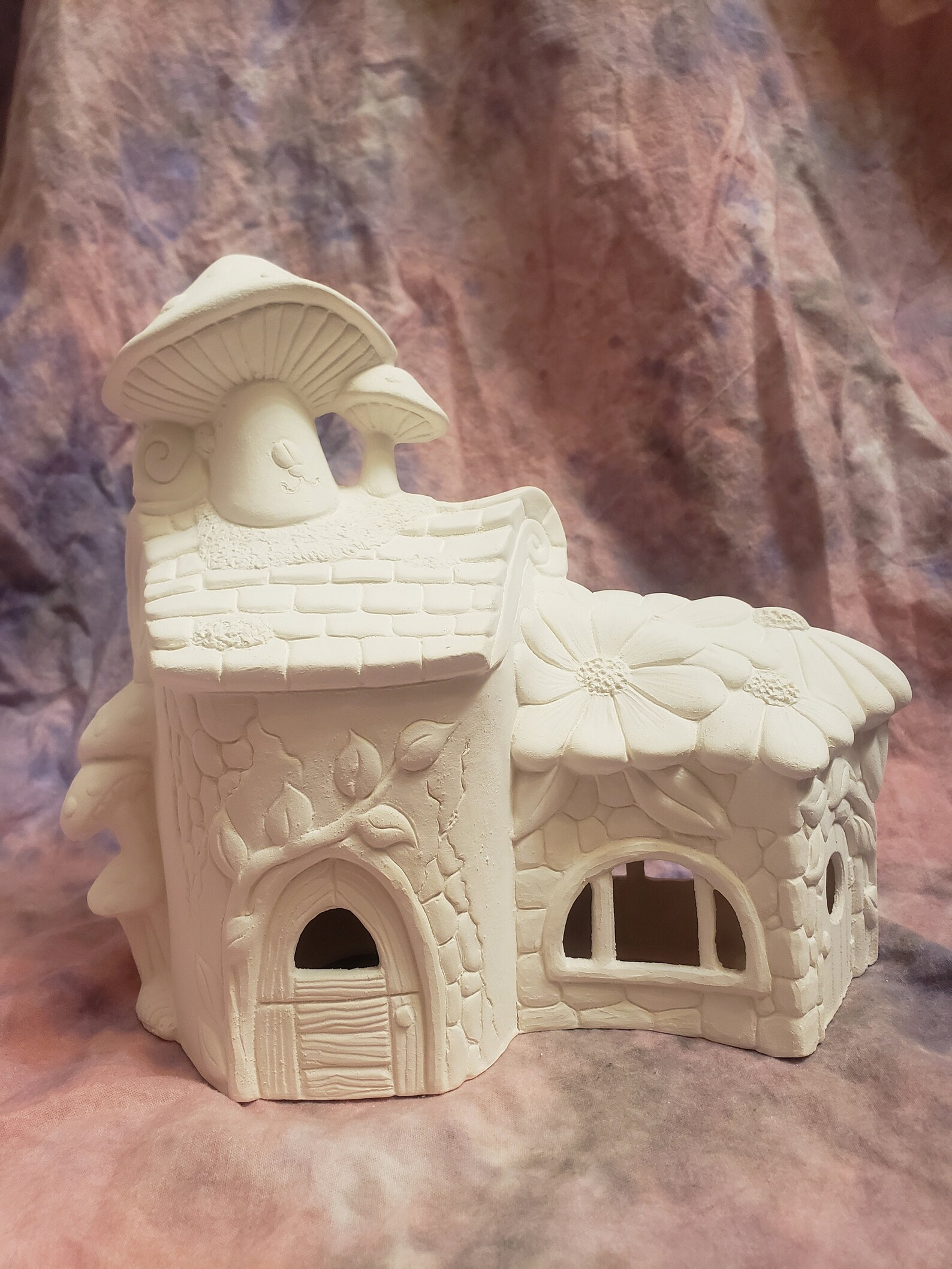 Paint your own floral fairy house with mushroom Etsy