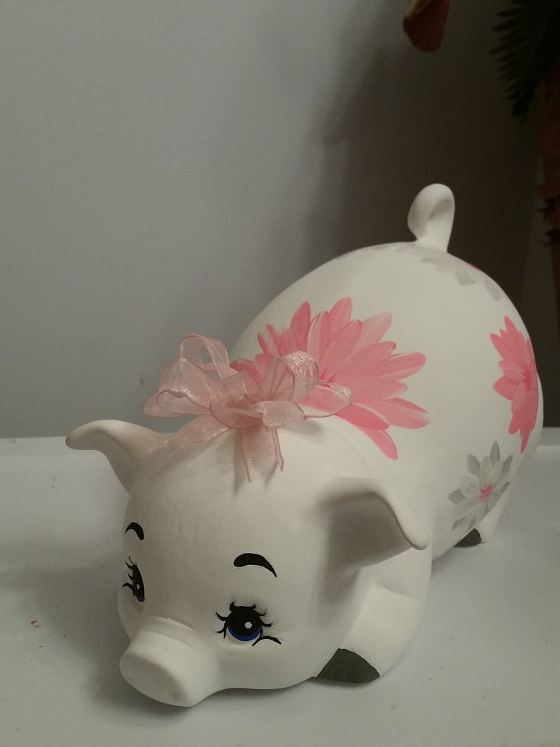 Piggy Bank/large Piggy Bank/girls Piggy Bank/ceramics Piggy Bank/baby