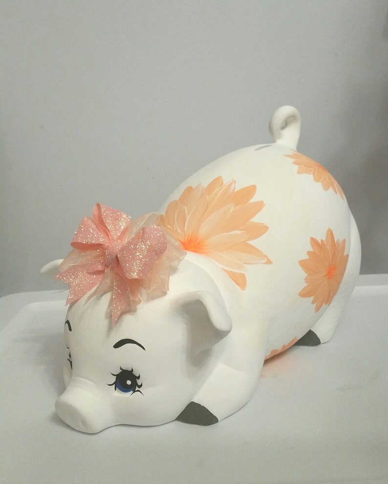 Piggy Bank/personalized Piggy Bank/girls Piggy Bank/ceramic Etsy