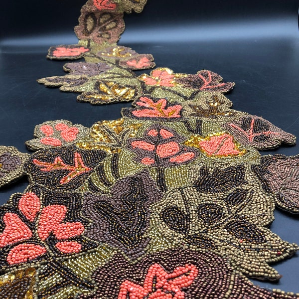 Beaded Table Runner Etsy