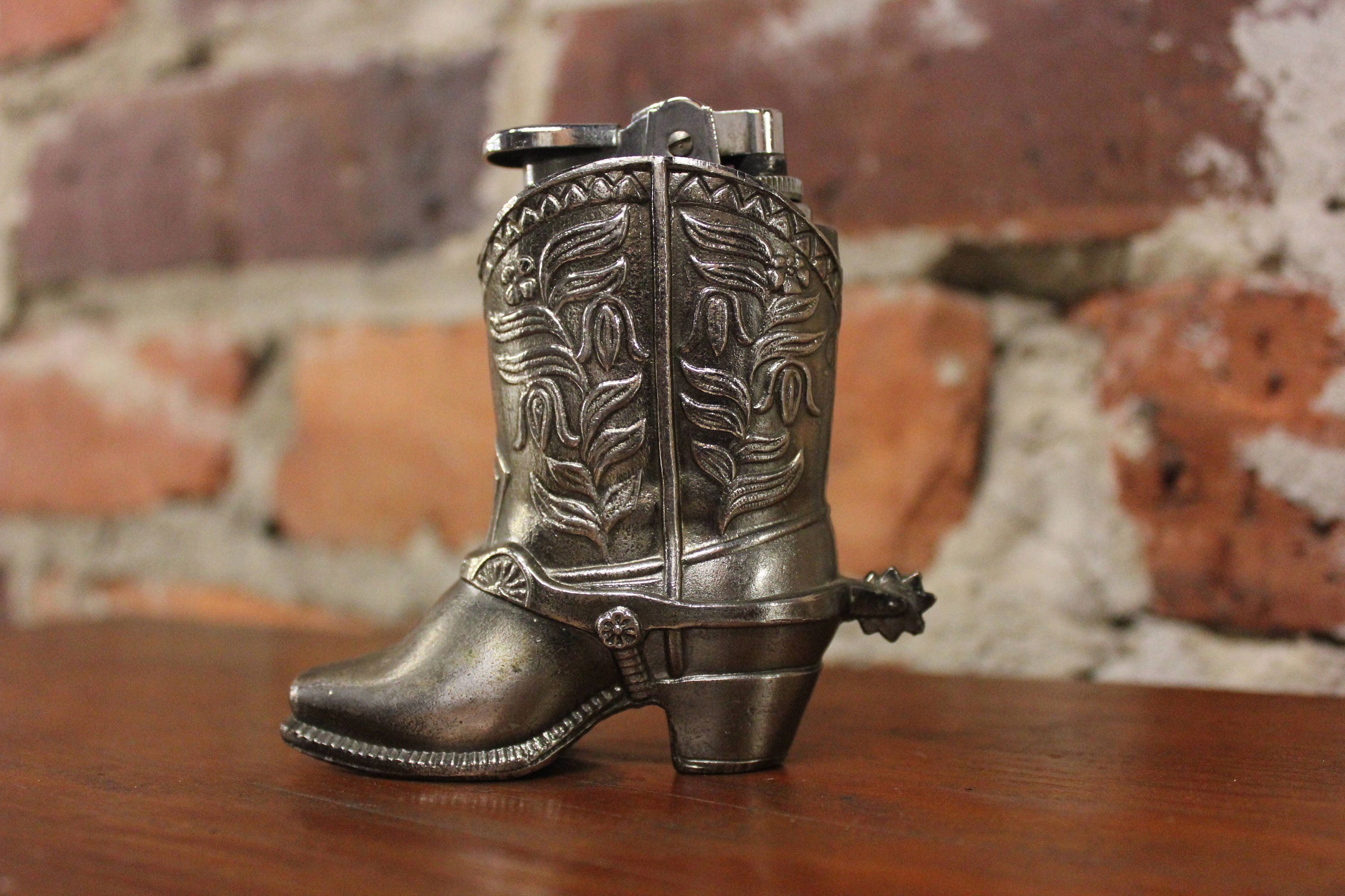 shining boots with lighter