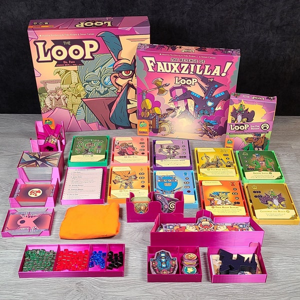 Deja Vu All Over Again XL - Inserto de juego de mesa para The LOOP y Revenge of Fauxzilla + Fur Brigade Expansions