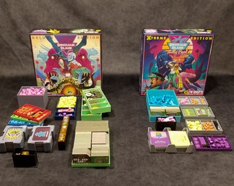 Dinosaurs All The Way Down - Board game insert for Dinosaur Island and Totally Liquid Expansion