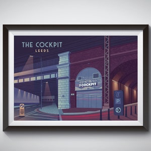 Cockpit Leeds Music Venue Poster, The Cockpit, Leeds Architecture, Swinegate, Brighton Beach Indie Night, Kaiser Chiefs, Live Music, Gigs