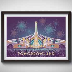 Cartel del festival de música Tomorrowland, Boom Bélgica, música dance, Dubstep, Drum n Bass, EDM, impresión de viaje, Glastonbury, Creamfields, Boomtown imagen 1
