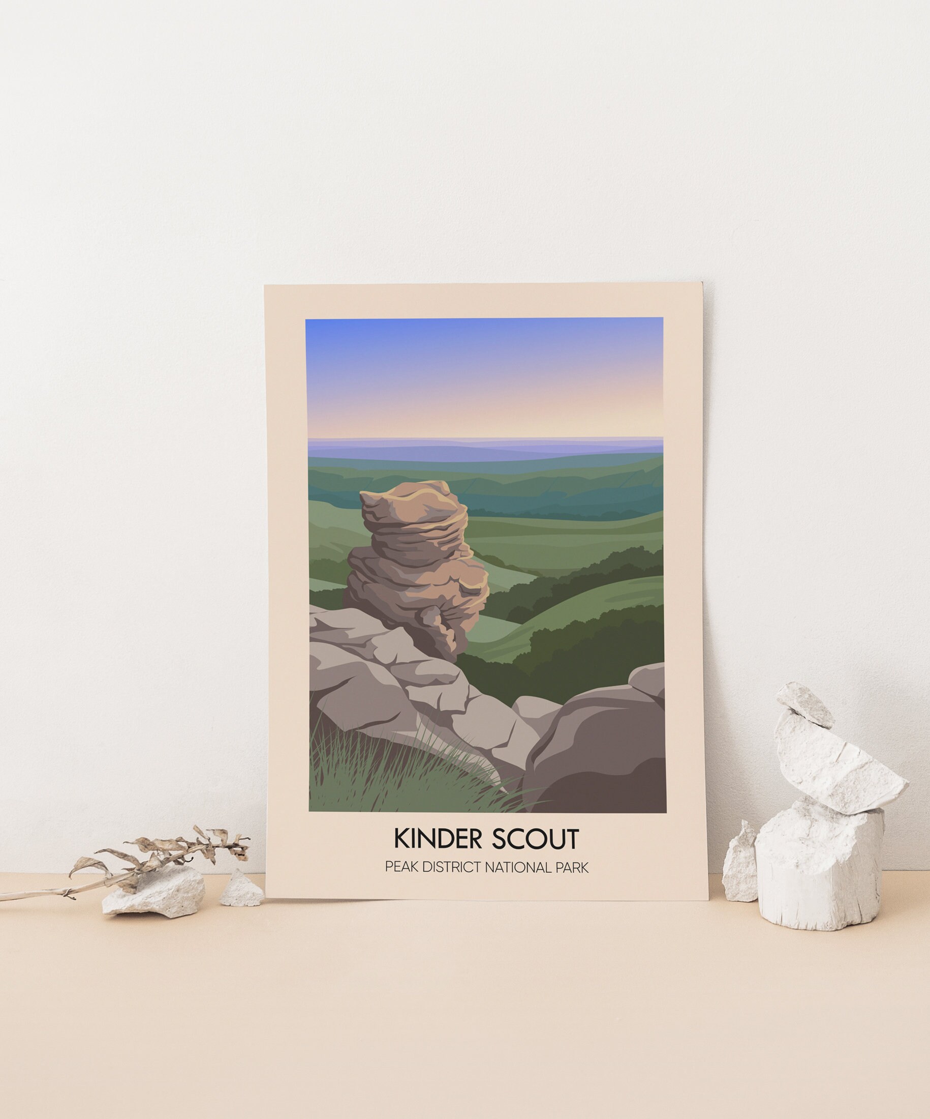 Discover Le Parc National De Peak District Voyage Poster