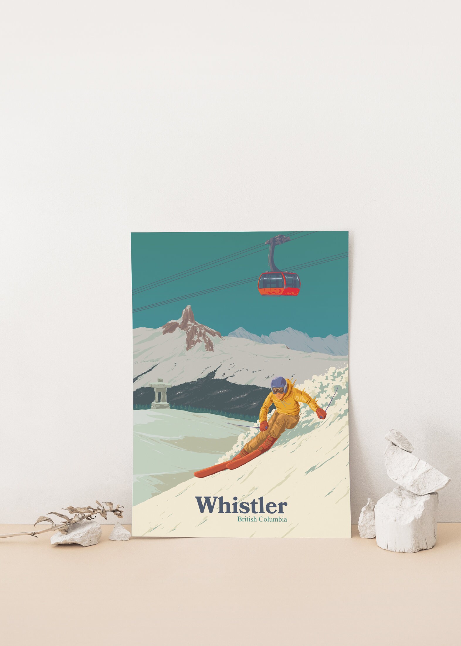Art & Collectibles Giclée Canada Travel Poster Whistler Wall Art Print