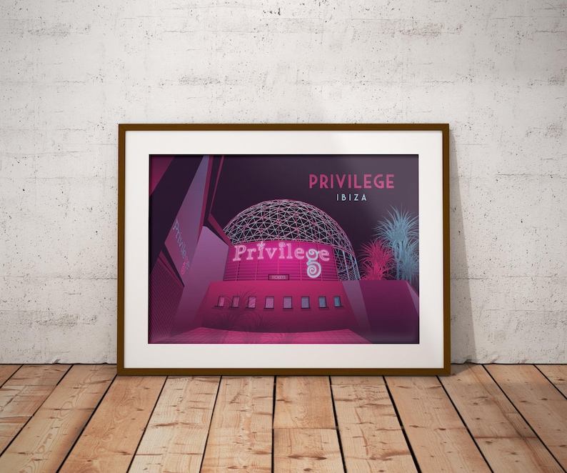 Privilege Nightclub Poster, Ibiza Travel Poster, Spain, Ku Club ...