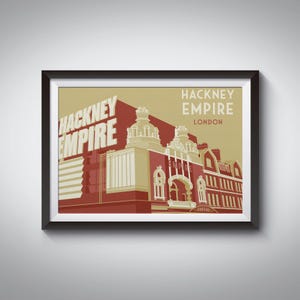 Hackney Empire Poster, East London Reisedruck, Theater Poster, Art Deco Druck, Vintage, Dalston, Hackney E8, Stoke Newington, Clapton, UK